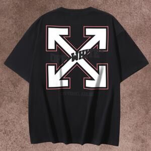 Off-white Men's Black Short Sleeve T-Shirt